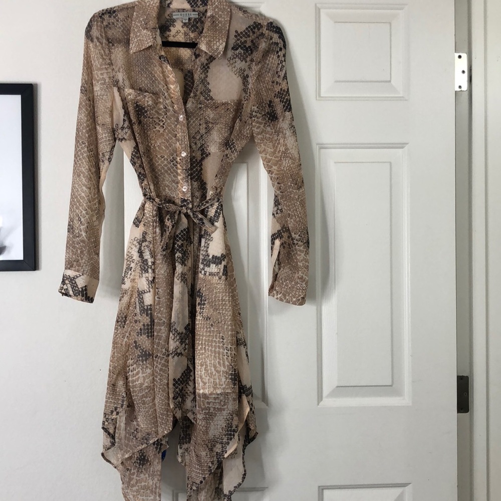 Guess button down dress
